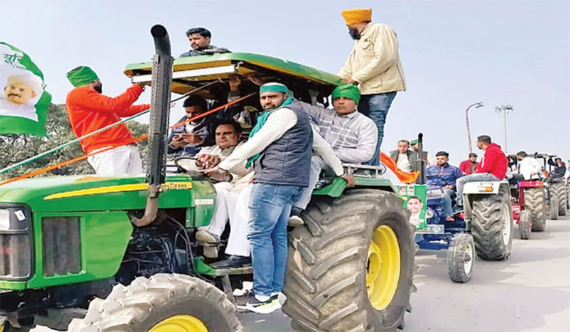 Farmers' tractor march begins, heavy tension on Shambhu border, police alert